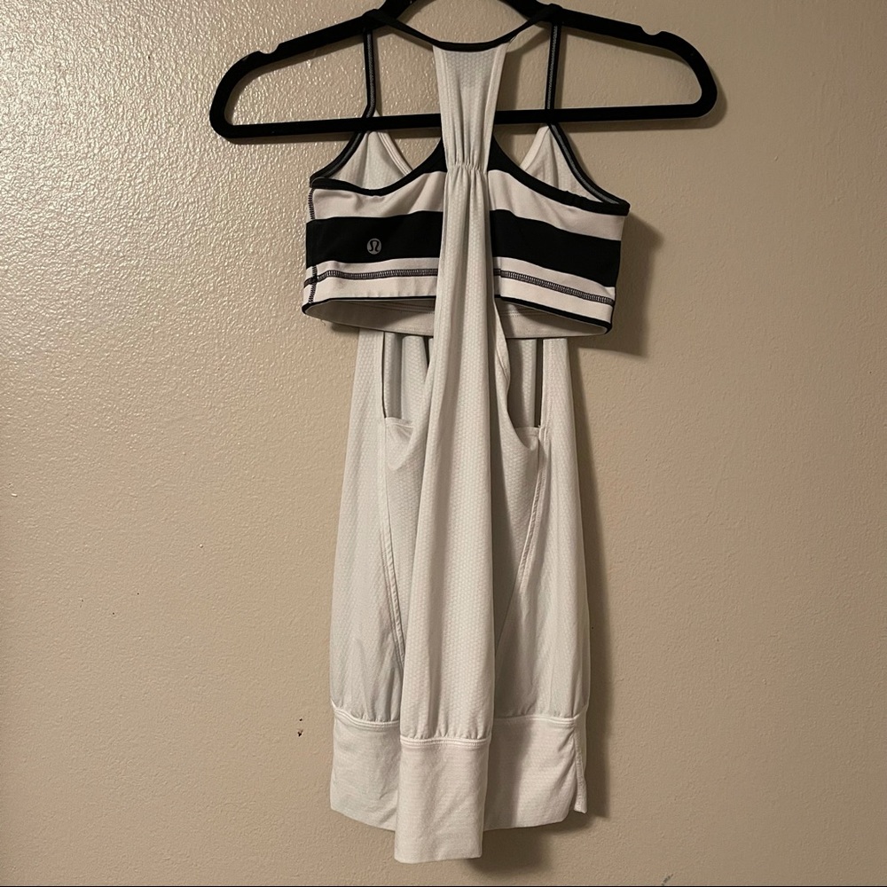LULULEMON No Limits Tank White/Black - Picture 3 of 5
